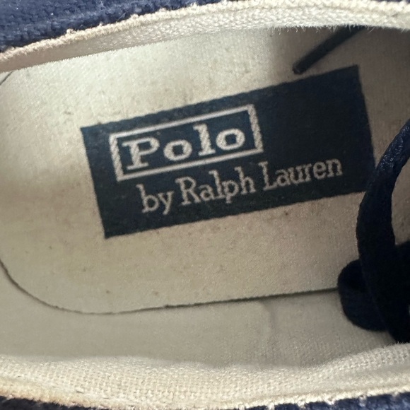Polo by Ralph Lauren Cantor blue canvas shoes with laces size 9.5 - Picture 14 of 14